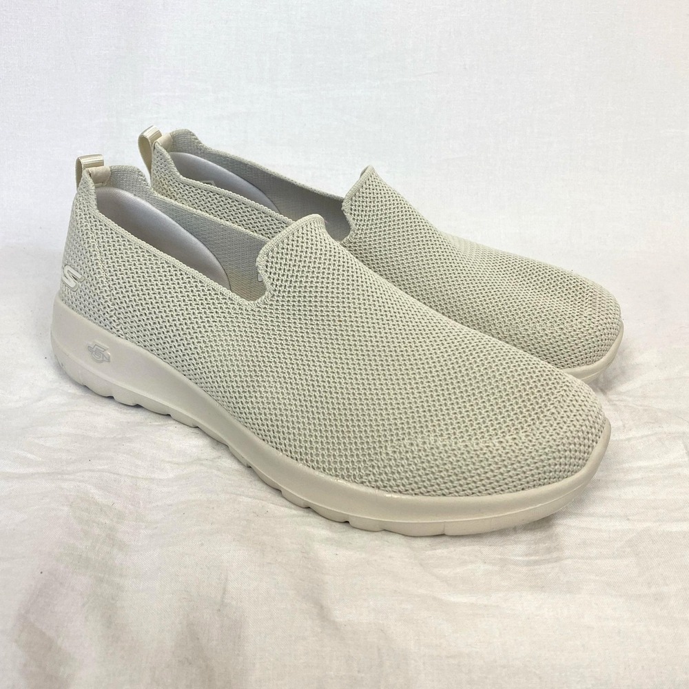 Skechers GOwalk Slip On Shoes Womens 9.5 W Beige Joy Sensational Day 124187